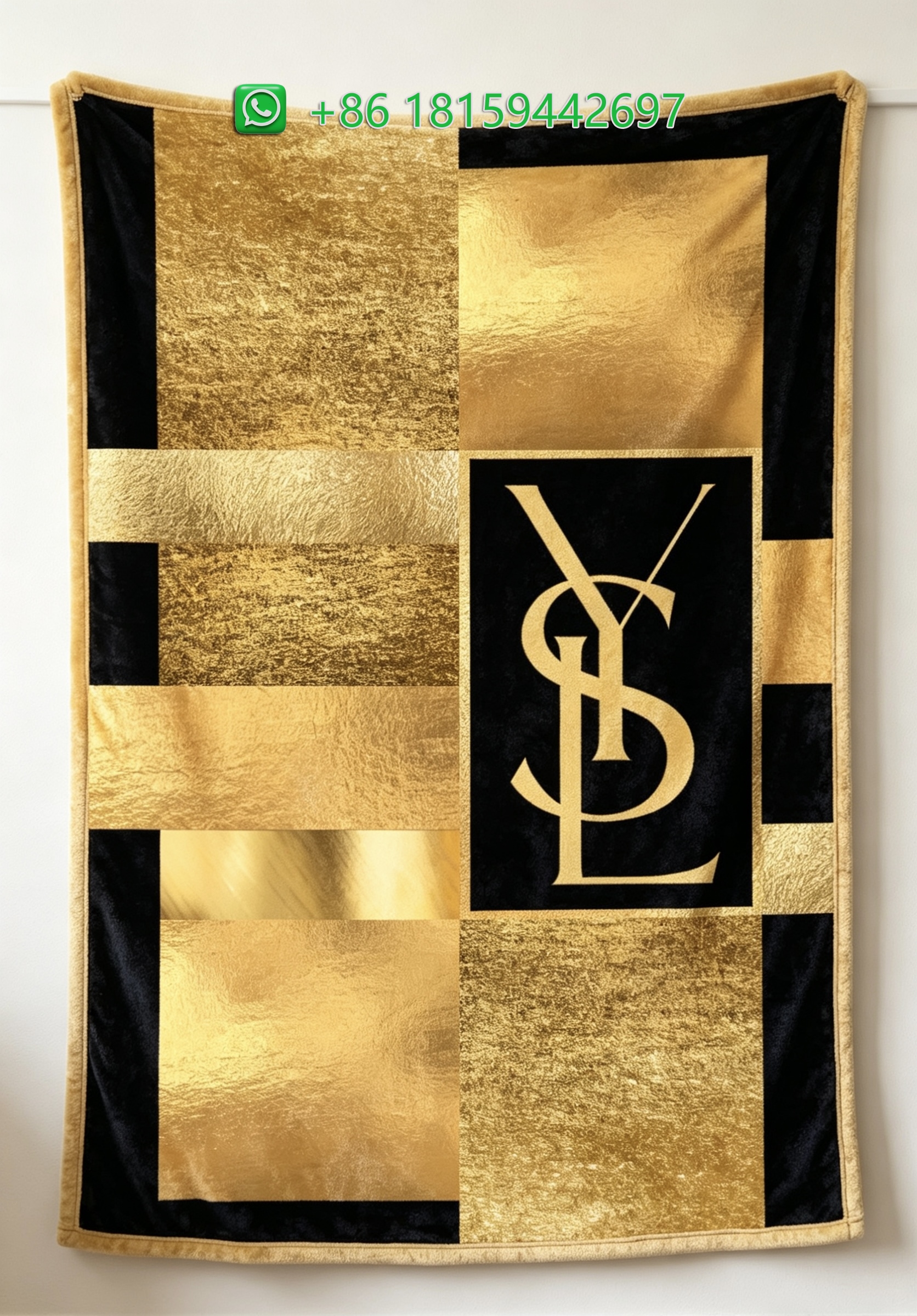 Yves Saint Laurent Throw Blankets